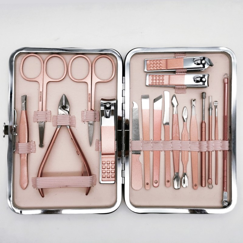 Nail Beauty Tools Supplier - 18pcs Travel Manicure Set Wholesale