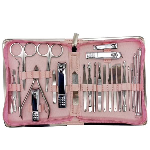 Professional Nail Clipper Set Supplier - 26pcs Stainless Steel Kit