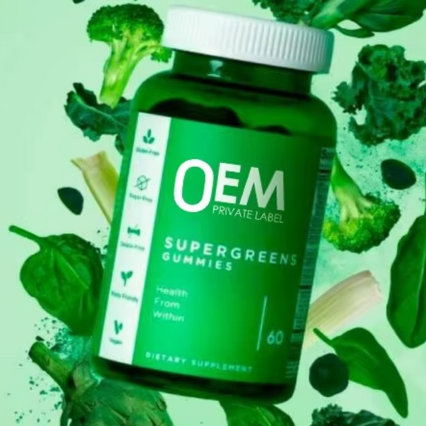 Chlorophyll SuperGreens Gummy - Manufacturer - Custom Vegan Adult Vitamin Beauty Healthcare