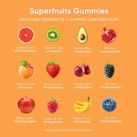 Superfruit Energy Gummy - Manufacturer - Adult Natural Fruit Taste Multivitamin Mineral