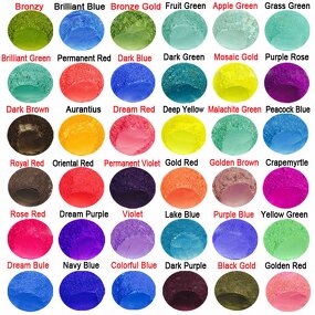 Pigment Manufacturer - Water Oil for DIY Soap, 25 Colors