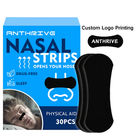 Nasal Strips Manufacturer - Anthrive New Design Box Pack Black to Stop Snoring Natural Disposable Nose Tape for Better Breath