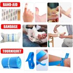 First Aid Kit Manufacturer - Anthrive 60PCS 20*14cm Medical Travel Survival Emergency Small Bag Home Mini for Sports Office
