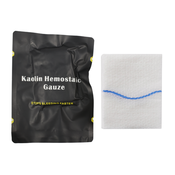 Hemostatic Gauze Manufacturer - Anthrive Medical Tactical Emergency First Aid Trauma Combat Compress Z-Folded Kaolin
