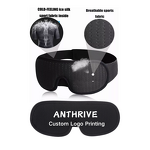 Sleep Mask Manufacturer - Anthrive High Quality Custom Soft Lightweight 3D Blackout Contoured Adjustable Travel Silk Sleeping Eye