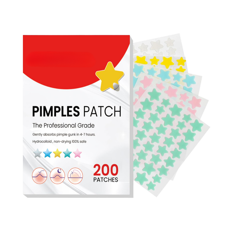 Pimple Patches Manufacturer - Anthrive 200 Pcs Wholesale Star Style Hydrocolloid Acne for Face Infused with Tea Tree Oil Centella