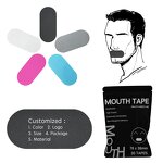 Mouth Tape Manufacturer - Anthrive Custom Private Labels 30 Pcs Pack Bag and Tin Box Oval Black Hypoallergenic Anti Snoring for Sleeping