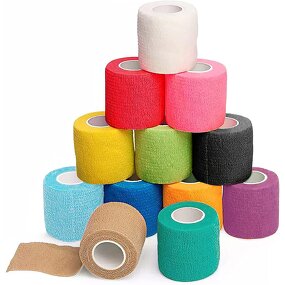 Cohesive Bandage Manufacturer - Anthrive High Quality OEM Size 4.5m Self Adhesive Latex Cotton Non Woven Tattoo Vet Wrap Elastic