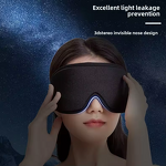 Sleep Mask Manufacturer - Anthrive Custom Logo 3D 100% Shades Night Sleeping Cover Ice Silk for Travel Blackout Blindfold