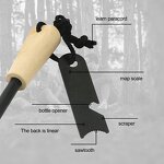 Fire Starter Manufacturer - Anthrive Outdoor Camping Living Survival Magnesium Stick Rod Wood Flint with Handmade Wooden Handle