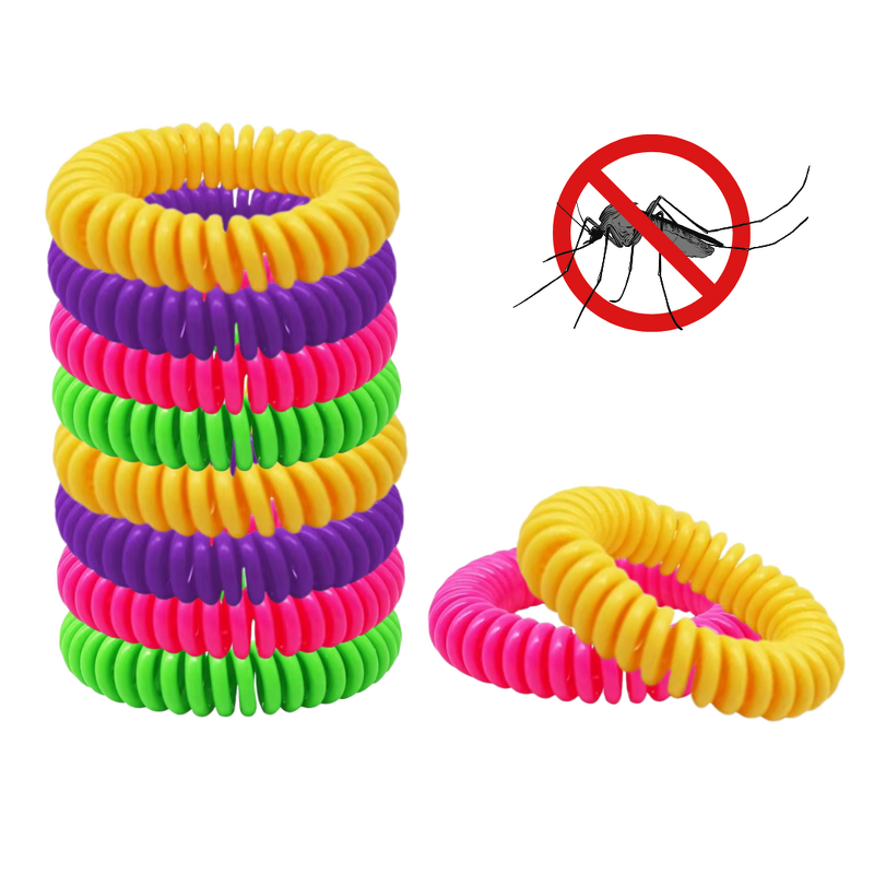 Mosquito Repellent Bracelet Manufacturer - Anthrive 12 Pack Colorful EVA Natural Waterproof Band Coil Eucalyptus Citronella Oil for Kids