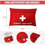 First Aid Kit Manufacturer - Anthrive 60PCS Emergency Medical Supplies Small Mini for Home Camping Travel Sports Office Outdoor Car School