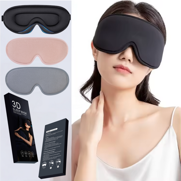 3D Sleep Eye Mask Manufacturer - Anthrive Ice Silk 3 Colors for Side Sleeper Blackout for Sleeping Night Blindfold for Men Women