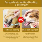 Pet Teeth Cleaning Brush Manufacturer - Finger Cot Sleeve Teddy Bad Breath Tartar Teeth Care Dog Cat Wet Wipes Dental Finger Stall