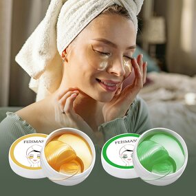 Gel Eye Patches Manufacturer - Private Label Removes Dark Circle Hydrogel Hydrating Sleep Under 24k Gold Crystal Collagen Eye Mask