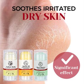 Foot Care Stick Manufacturer - Private Label Callus Remover Horse Fat Moisturizing Whipped Beef Tallow Feet Cracked Heel Repair Balm