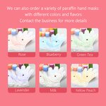 Hand Sheet Mask Manufacturer - Custom Moisturizing Nourishing Whitening Rose Paraffin Peel Hand Care Product