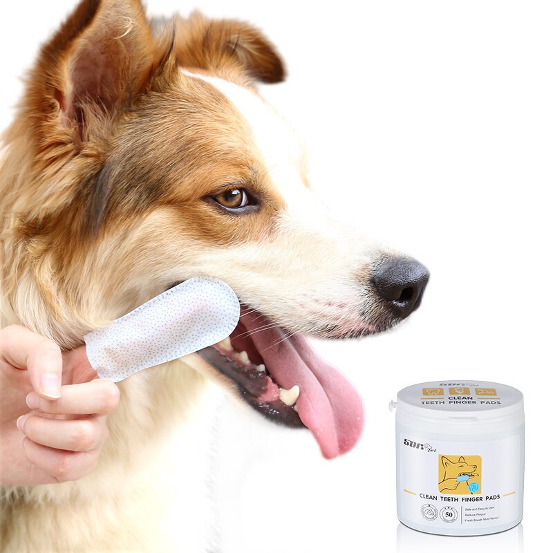 Pet Teeth Cleaning Brush Manufacturer - Finger Cot Sleeve Teddy Bad Breath Tartar Teeth Care Dog Cat Wet Wipes Dental Finger Stall