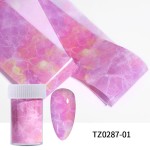 美甲转印箔供应商-激光全息大理石纹贴纸