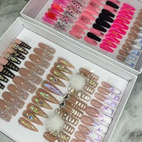 Press on Nails Manufacturer - Custom Ballerina Coffin Tip Nails