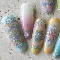 贴片美甲工厂-法式豹纹夸张长指甲