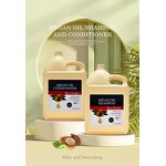 Hair Shampoo Manufacturer - 5L Bottle Big Size Professional Nourishing Silky Olive Keratin Argan Oil
