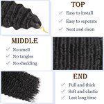 Hair Extensions Manufacturer - Colorful Knitted Crochet Wavy Hair Wig for Black Women Daily Use & Wholesale