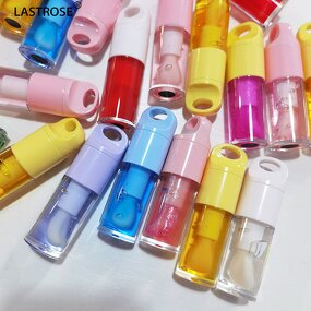 Lip Oil Manufacturer - Vegan Clear Hydrating Lip Moisturizing clear Lipgloss Fruit Flavor Cute & Private Label