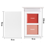 Blush Palette Manufacturer - Vegan Cruelty Free Long Lasting High Pigment Pressed Powder 2 in 1 Palette Face Cheek Cream & Private Label