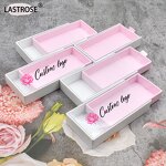 Eyelash Packaging Box Manufacturer - Your logo Printed Empty Nude Glitter Pull Out Lashbox Private Label Holographic Drawer Lashes Boxes & OEM