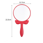 Hand Mirror Manufacturer - Round White Black Pink Cosmetics Handheld Handle Single Side & Wholesale Private Logo