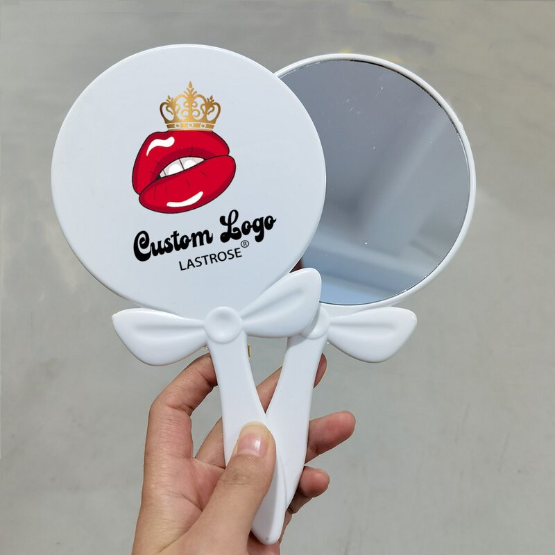 Cosmetic Mirror Manufacturer - Plastic Bow Portable Hand Held & Wholesale High Quality