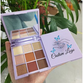 Eyeshadow Palette Manufacturer - Mattes Shimmers 9 Shades Brown and Purple