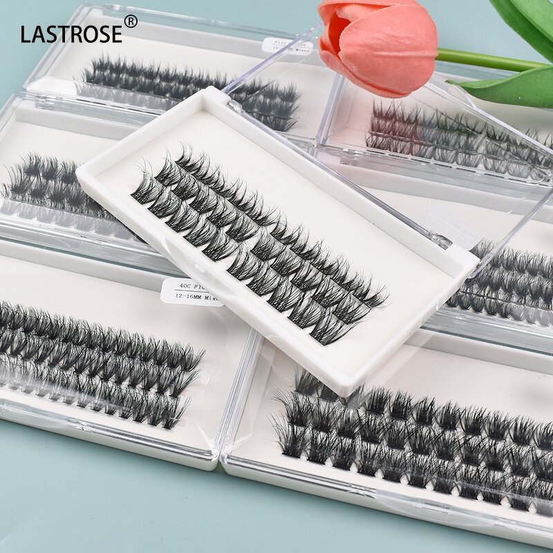 Eyelashes Manufacturer - LASTROSE Handmade 0.07MM Thickness M 15-20mm Reusable 3D False Cils Black Cotton Band Full Strip & Wholesale