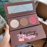 Highlighter Palette Manufacturer - Hot Selling 3-Color Glitter Highlight Powder Matte Shimmer Long Lasting & Private Label