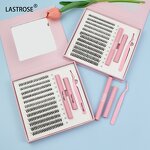 Lash Cluster Kit Manufacturer - 10-16mm C D Segment Lash Extensions Double Eyelash Glue Bond and Seal Diy Cluster Lashes