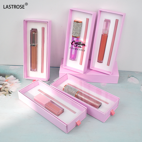 Lip Gloss Kit Manufacturer - 2 in 1 Liquid LipGloss Waterproof Lipstick Lipliner Lip Gloss Combo Set & Wholesale Private Label Vegan
