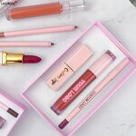 Lip Kits Manufacturer - Vegan 3 Piece Matte Lip Gloss Kit Box Packaging Luxury & Make Your Own OEM Logo Private Label With Liner