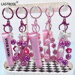 Lip Oil Manufacturer - Moisturizing Big Brush Makeup Lip Balm Vegan Fruit Flavor with Keychain & Private Label