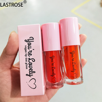 Lip Gloss Manufacturer - Vegan Lip Tint Long Lasting Acrylic Bottle Red Glitter Shiny & Vendor Private Label Clear