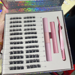 Eyelash Extension Kit Manufacturer - Diy Fluffy Wispy Cluster Lashes Volume Lash Clusters Book & Private Label