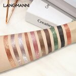 Liquid Eyeshadow Set Manufacturer - LANGMANNI 10 Colors Glitter Shimmer Dazzling Metallic Shiny Sparkle Eye Makeup Cosmetic