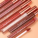 Lipstick Manufacturer - LANGMANNI 8-Color Mirror Pearl Mineral Liquid Long-Lasting Moisturizing Lip Gloss with Glitter Shine