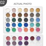 Eyeshadow Pan Manufacturer - High Pigment 36mm Eye Shadow Makeup Magnetic Vegan Pressed Single & Private Label