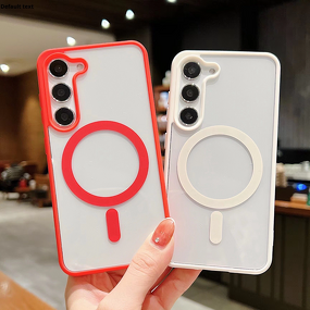 Phone Case Manufacturer - Matte Macaron S23 for Acrylic Protective for Samsung S24 Ultra Magnetic with Included Phone Grip