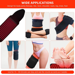 Infrared Physiotherapy Belt Manufacturer - Portable Wireless Beauty Skin Rejuvenation Cross-Border Red Light Massage for Body Warming