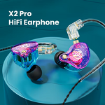 Wired Headphones Manufacturer - X2 Pro 3.5mm Detachable Double Dynamic HiFi Bass Earbuds Stereo In-ear Sport IPX-3 Waterproof