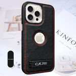 Phone Case Manufacturer - Luxury Compatible for 16 Pro Max PU Skin Invisible Stand Electroplated Lens Leak-proof Anti-drop