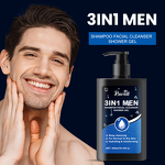 Facial Cleanser Manufacturer - RUOALL 300ml Men's 3-in-1
