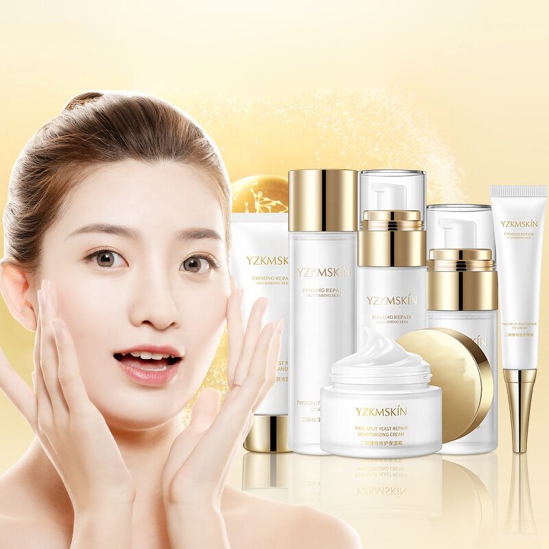 Skin Care Set Manufacturer - OEM ODM Korean Cosmetics Women Hydrating Moisturizing Anti Aging Hyaluronic Acid Niacinamide Whitening Facial Kit